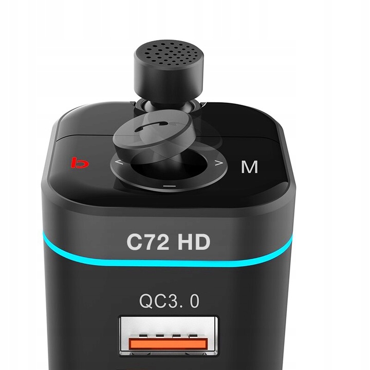 Transmiter FM Bluetooth 5.0 ładowarka QC 4.0 PD20W