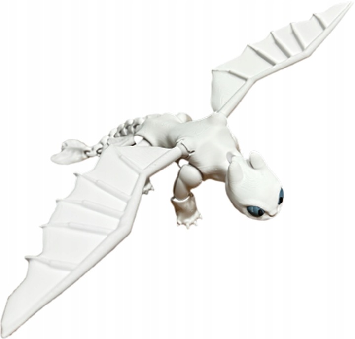 FLEXI Szczerbatek BIAŁA FURIA Toothless Jak wytresować Smoka - TIK TOK