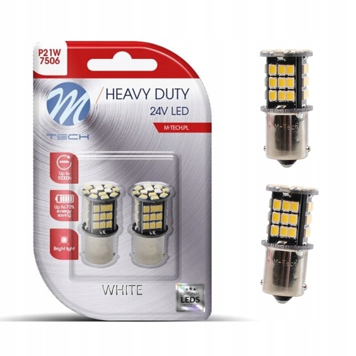 M-tech LED P21W Ba15s R5W R10W CANBUS MOC* 24V TIR