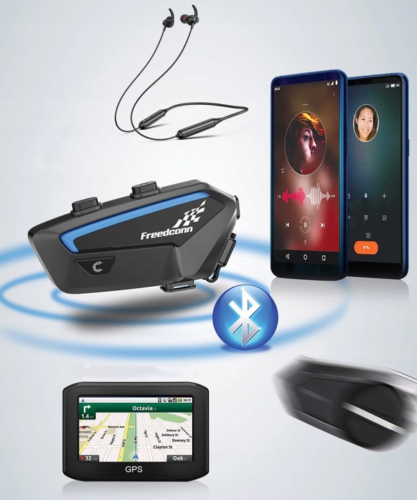 INTERKOM BLUETOOTH FX KONFERENCJA 10 OSÓB DO 2000m mówi po POLSKU