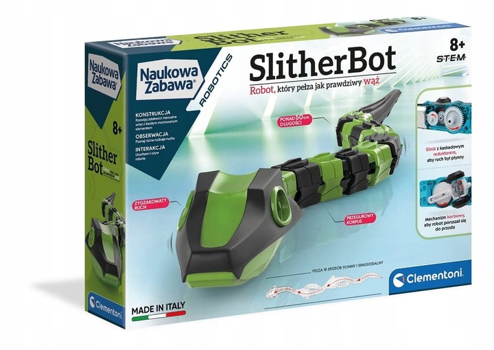 Clementoni 50686 Robotics Naukowa zabawa Slither Bot