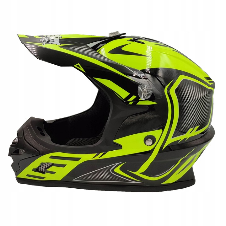 KASK CROSSOWY ENDURO NA CROSSA QUADA MOTOR ROWER LEKKI NA PREZENT ZESTAW S