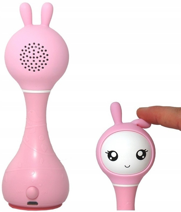 ALILO KRÓLICZEK SMARTY BUNNY INTERAKTYWNY Zabawka Muzyka Grzechotka Różowy