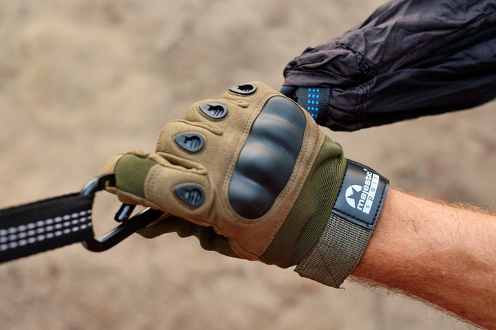 Rękawiczki taktyczne militarne bojowe zielone M