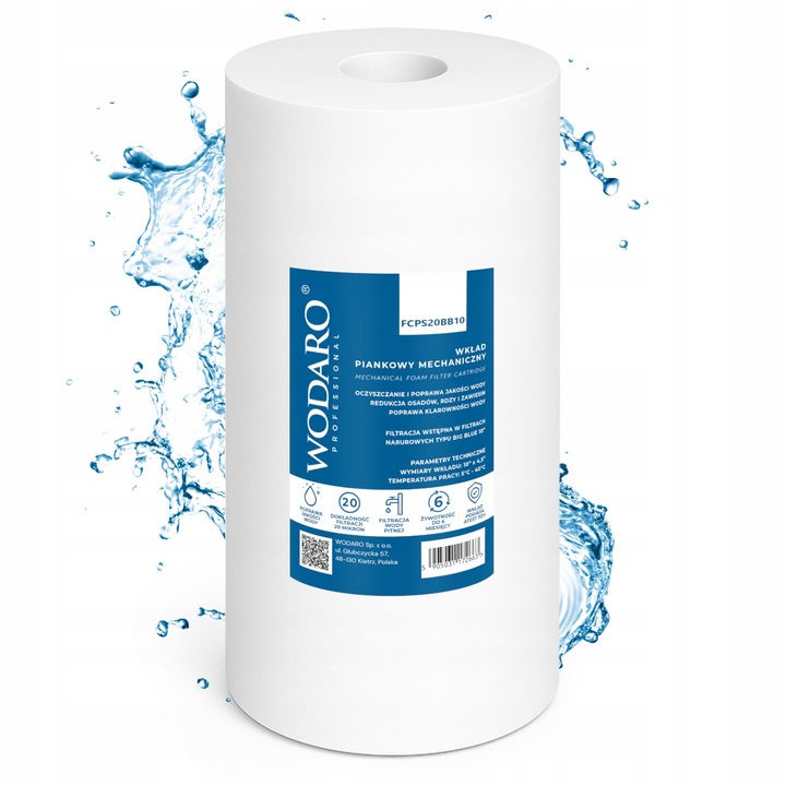 Zestaw Wkładów Filtrów Wody na Cały Dom 3-stopniowy Zmiękczacz BIG BLUE 10"