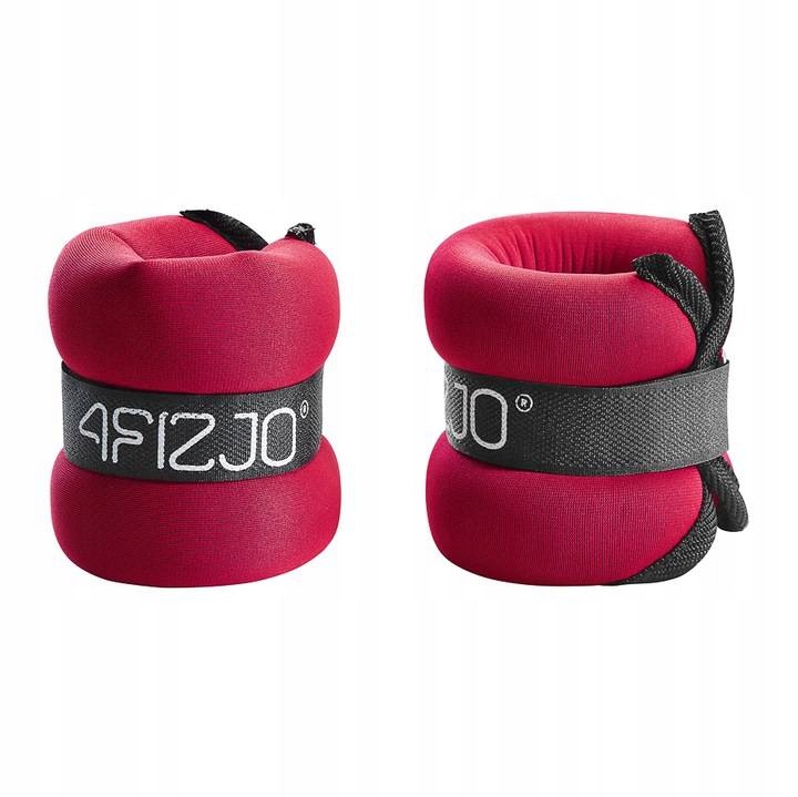 Obciążniki do ćwiczeń na kostki i nagdarstki 2 szt po 1 kg zapinane na rzep