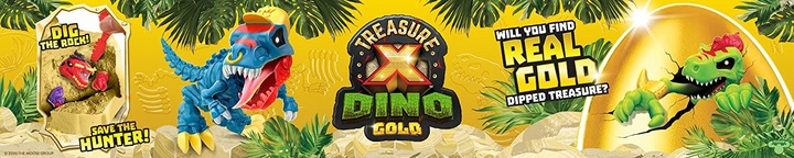 TREASURE X DINO GOLD PTERODAKTYL KLATKA FIGURKA DUŻY PTAK W KLATCE SKARB XL
