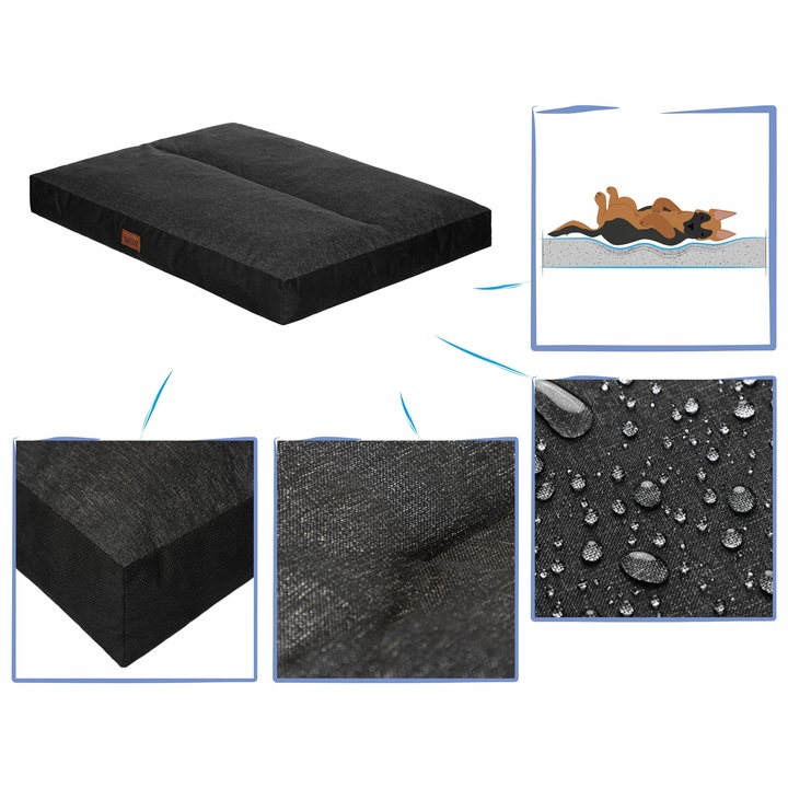 Legowisko dla psa, Materac dla psa, Kojec dla psa, Wodoodporne - L 90x70 cm