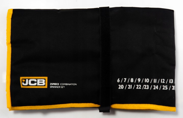 ZESTAW KLUCZY PŁASKO-OCZKOWYCH 18 ELEMENTÓW STAL CRV 8-32 MM JCB