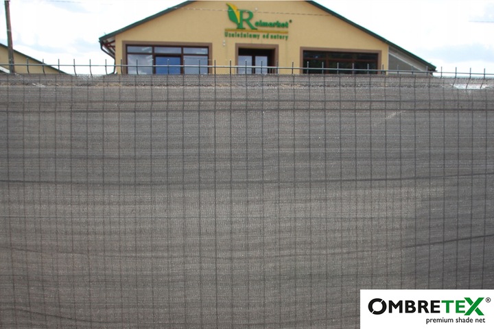 Siatka Cieniująca 1,5x25m Grafitowa 95% OSŁONA Płotu Ogrodzenia Balkonu UV