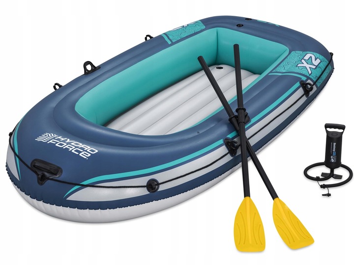 PONTON DMUCHANY 2 OSOBOWY HYDRO-FORCE TREK X2 + POMPKA WIOSŁA BESTAWY 61153