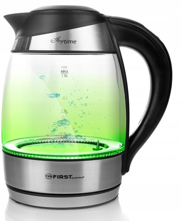 Czajnik elektryczny REGULACJA TEMP KOLORY LED 1,8L First Austria
