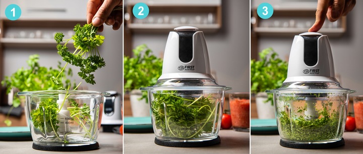 Rozdrabniacz do warzyw 1200ml 4 NOŻE FIRST AUSTRIA