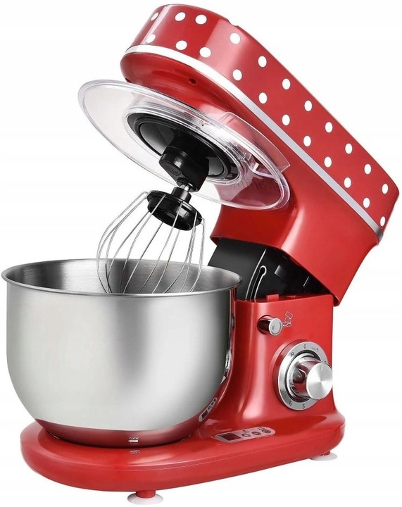 ROBOT PLANETARNY MIKSER KALORIK PODGRZEWANA MISA 5L 1400W-2500W RETRO LED