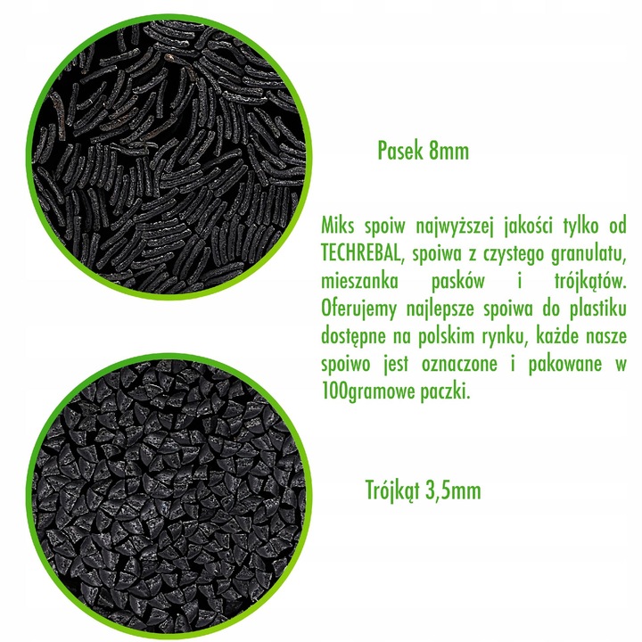 ZESTAW 5 SPOIW DO SPAWANIA DO PLASTIKU PP PP-T40 ABS PC+PBT PP/EPDM HOT AIR