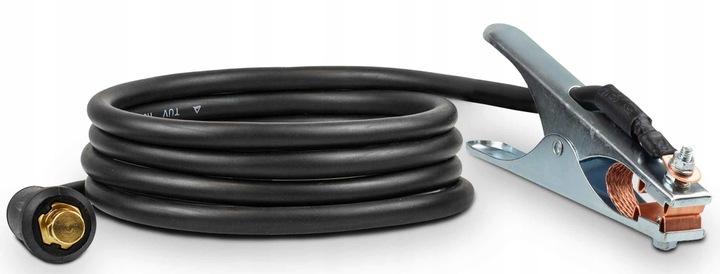 UCHWYT SPAWALNICZY MASOWY 300A przewód 25mm2 wtyk DX50 ŁW50 do spawarki