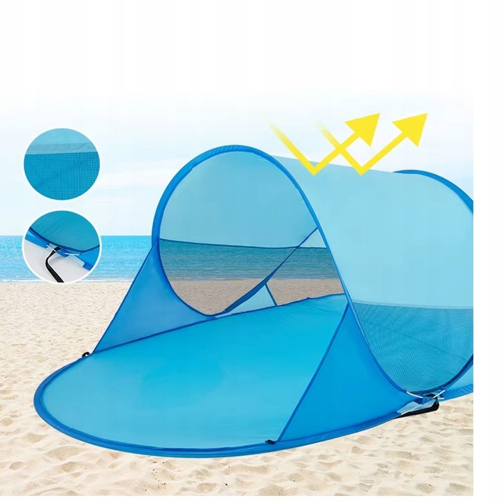 AUTOMATYCZNY NAMIOT PLAŻOWY NA PLAŻĘ SAMOROZKŁADAJĄCY POPUP 200x120x90 cm
