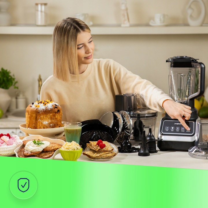 Robot kuchenny 12w1 blender mikser tarka do tarcia ziemniaków MPM MRK-27