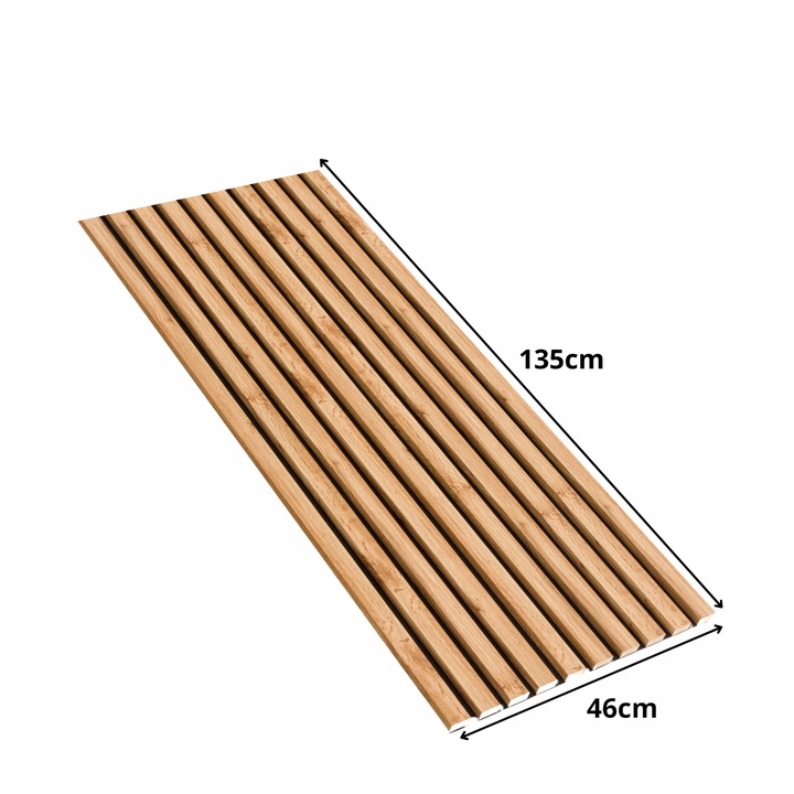 Lamele na Płycie Ścienne 135x46 Panele Dekoracyjne PREMIUM DĄB Różne Kolory
