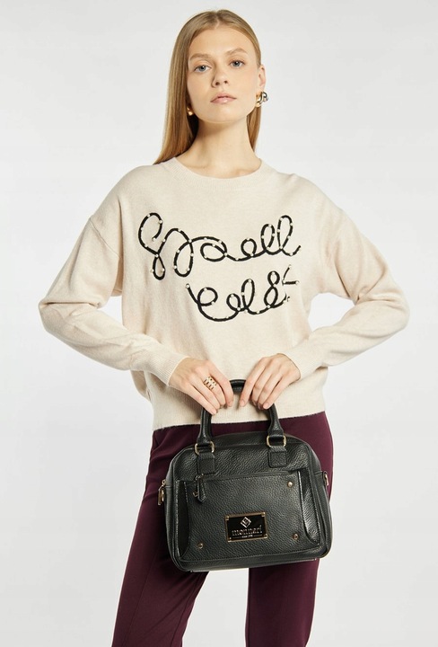 Monnari Kuferek Do Ręki Na Ramię Klasyczna Torba Torebka Damska Czarna