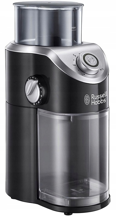 MŁYNEK DO KAWY ŻARNOWY ELEKTRYCZNY RUSSELL HOBBS CZARNY MOC 140 W MOCNY