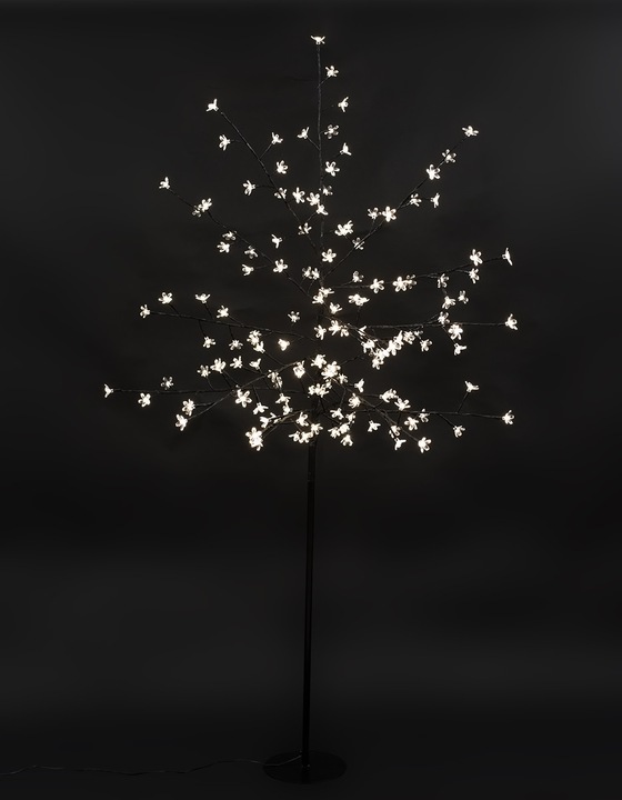 DRZEWKO LED 200 cm KWITNĄCY KWIAT WIŚNI DEKORACJA ŚWIĄTECZNA IP44 PILOT