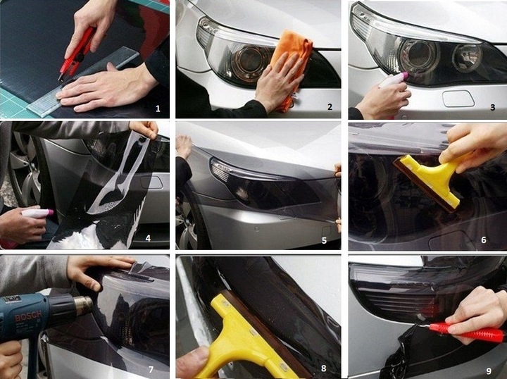 FOLIA OCHRONNA BEZBARWNA do LAMP 2 metry +ZESTAW