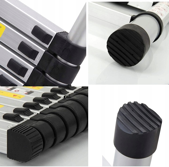 DRABINA TELESKOPOWA 6,2m Aluminiowa kładana przystawna Dayplus + hakiem