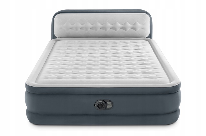 Materac dmuchany dwuosobowy 236x152x46/86 Intex 64448 z pompką wbudowaną