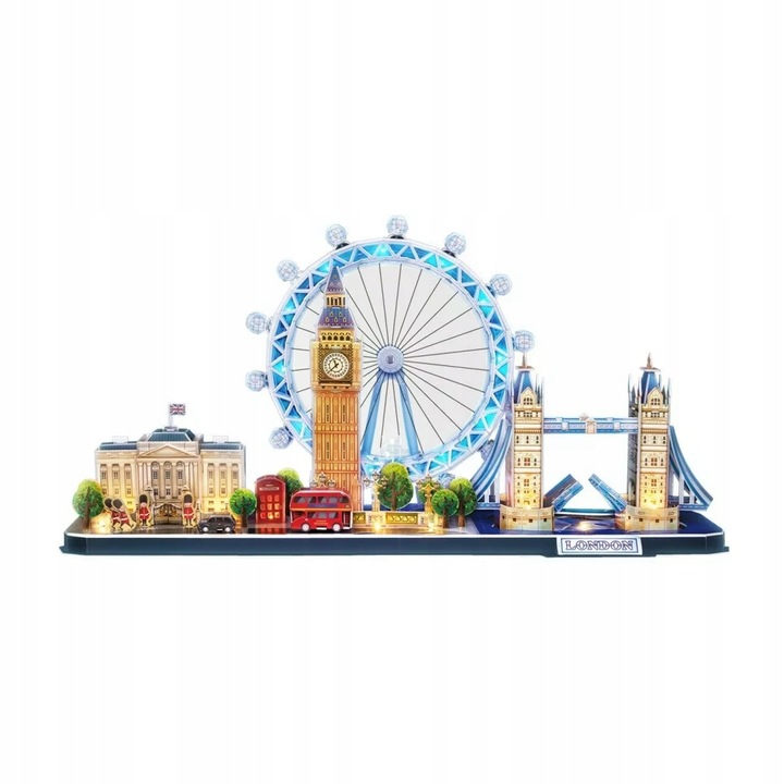 PUZZLE 3D LED - CUBIC FUN - 186 el. - CityLine Architecture Model - LONDYN