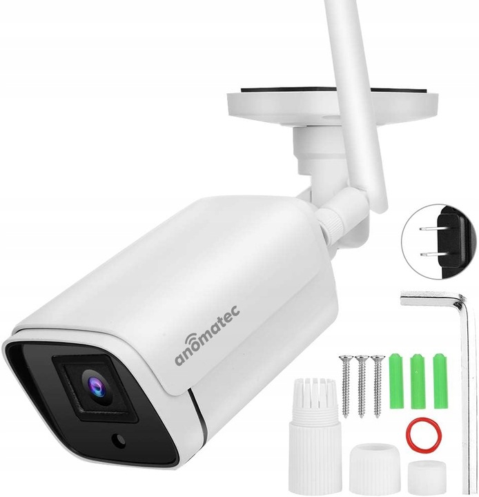 KAMERA BEZPRZEWODOWA WIFI ZEWNĘTRZNA IP TUBOWA 5MPX APLIKACJA TUYA ANOMATEC