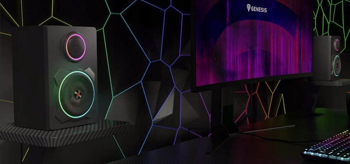 GŁOŚNIKI GRACZA HELIUM 800BT 2.1 ARGB + SŁUCHAWKI