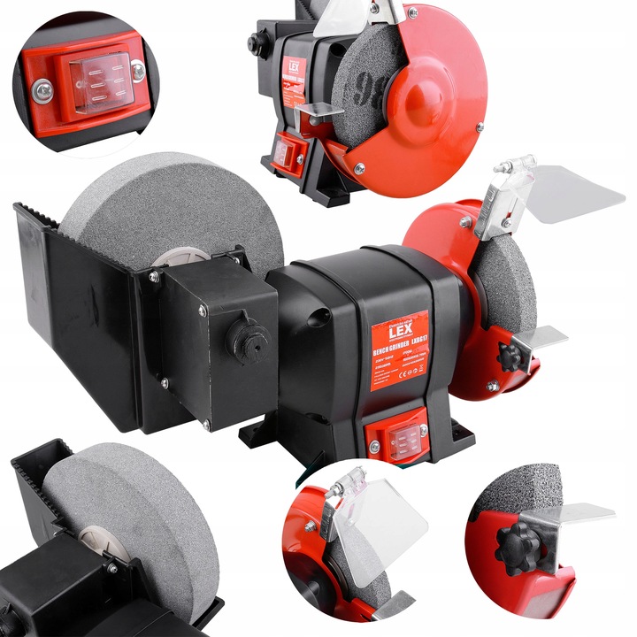 SZLIFIERKA STOŁOWA NA SUCHO MOKRO DO OSTRZENIA WOLNOOBROTOWA 2 KAMIENIE