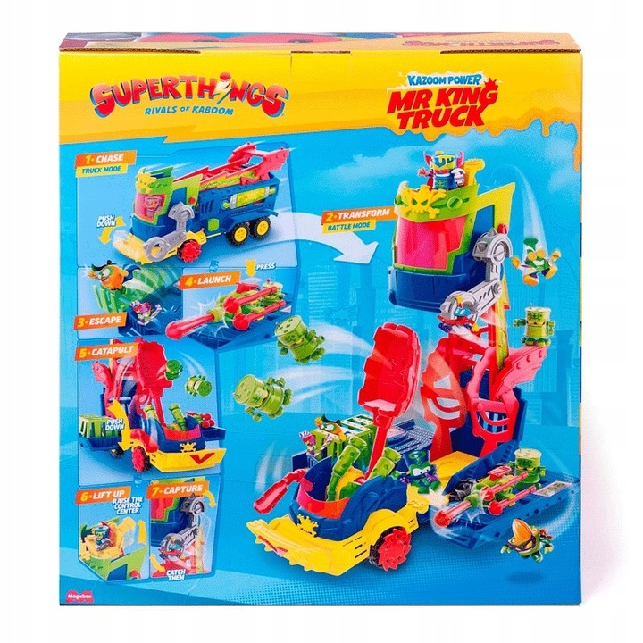 Superthings Mr. King Truck ciężarówka z wyrzutnią robotoksyn oraz pociskami