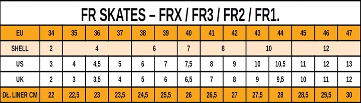 ROLKI FR SKATES FRX 80 BLACK Roz. 40