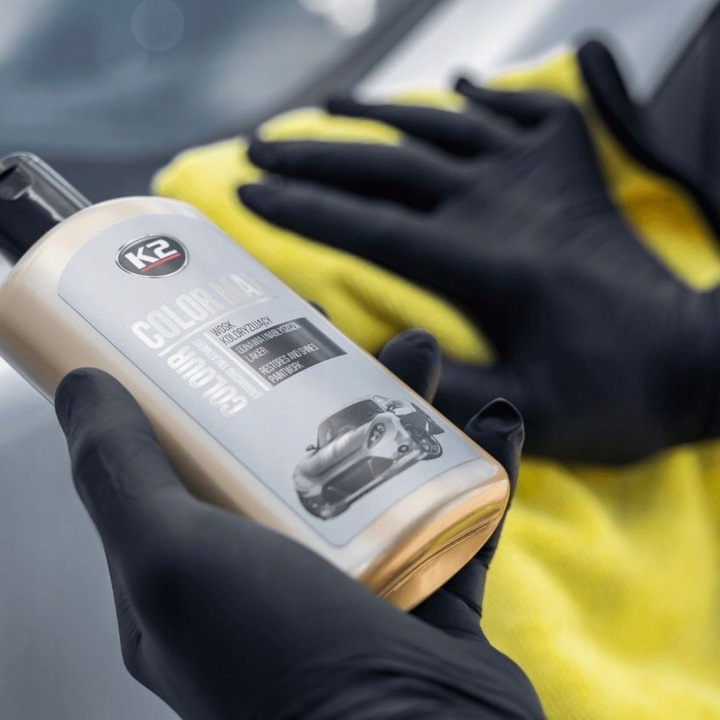 ZESTAW KREDKA PASTA WOSK KOLORYZUJĄCY SREBRNY DO USUWANIA RYS NA RYSY AUTA