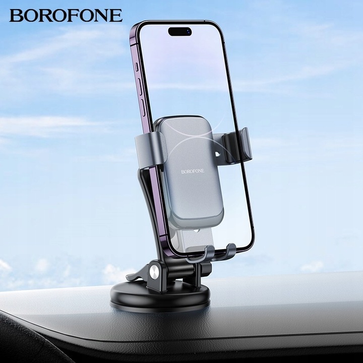 Uchwyt grawitacyjny do telefonu na deskę kokpit konsolę szybę auta pojazdu