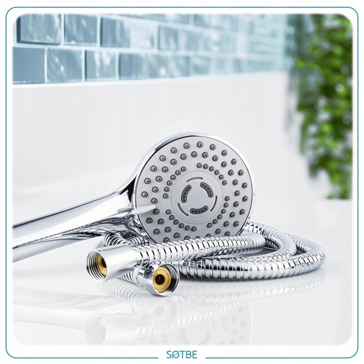 Prysznicowa słuchawka 3 funkcje Anti calc Wodooszczędna Wysokie ciśnienie