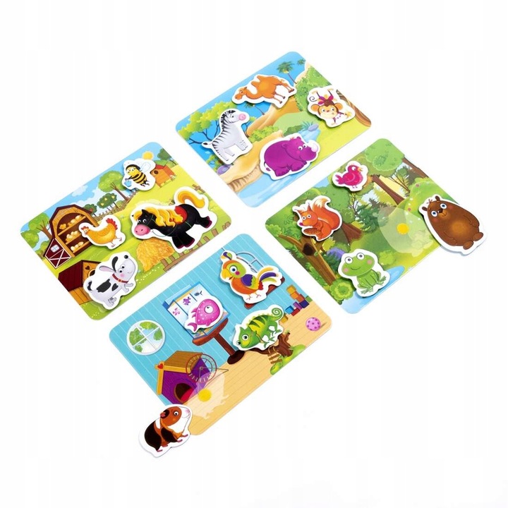 Gra edukacyjna Kto gdzie mieszka? Gra z rzepami dla dzieci Roter Kafer 3+