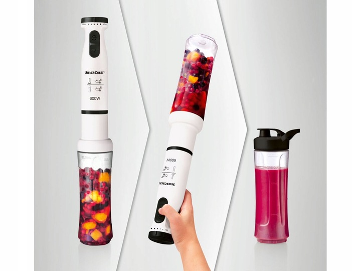 Blender ręczny Kubek 700ml do Smoothie Wielofunkcyjny SilverCrest MOC 600W