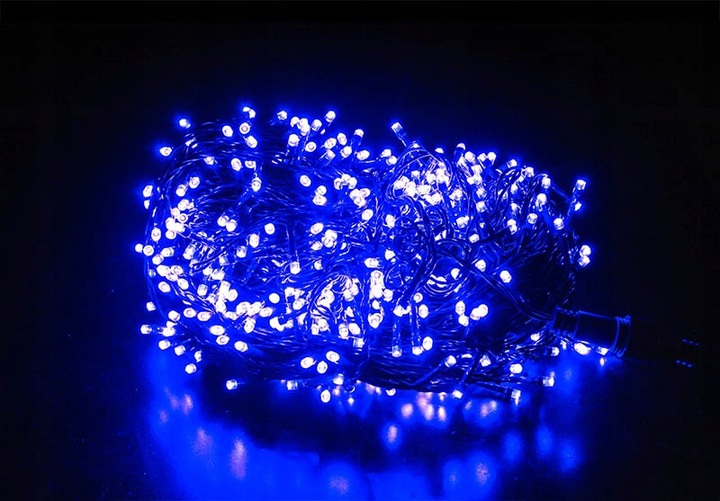 LAMPKI CHOINKOWE LED 1000 ZEWNĘTRZNE GRUBE 68m - ŚWIATŁO STAŁE
