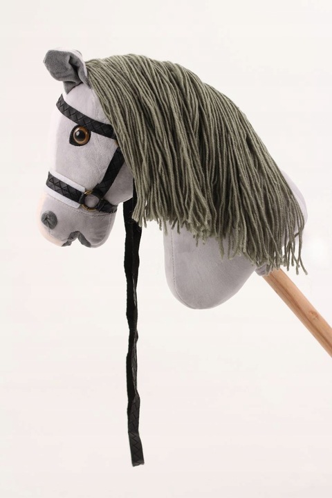 HOBBY HORSE KONIK KOŃ NA PATYKU KANTAR DLA HOBBY HORSE PREZENT DLA DZIECKA
