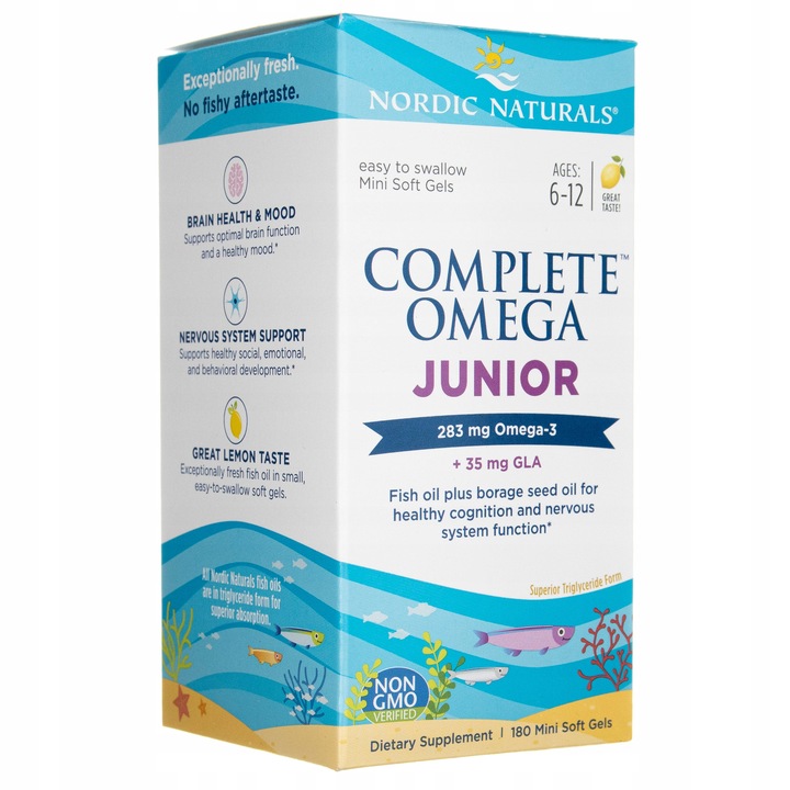 Nordic Naturals Complete Omega Junior 180 kapsułek