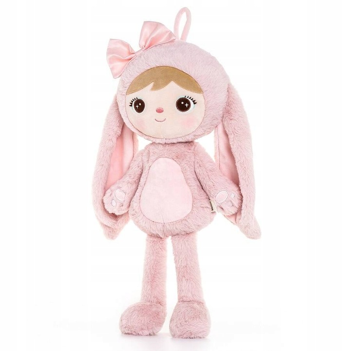 Metoo lalka personalizowana Puchata Królisia różowa imię, data, metryczka