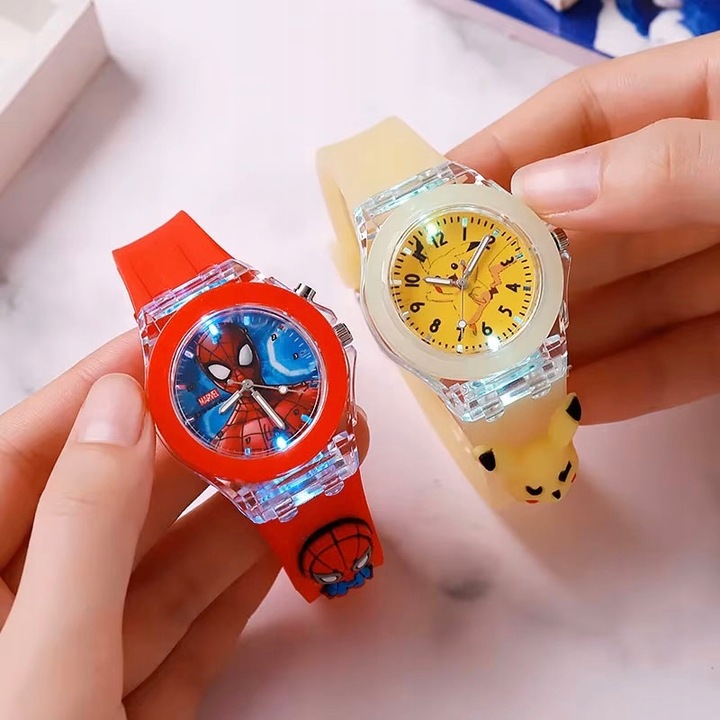 zegarek dziecięcy wskazówkowy LED dla dzieci POKEMONY świecący PIKACHU