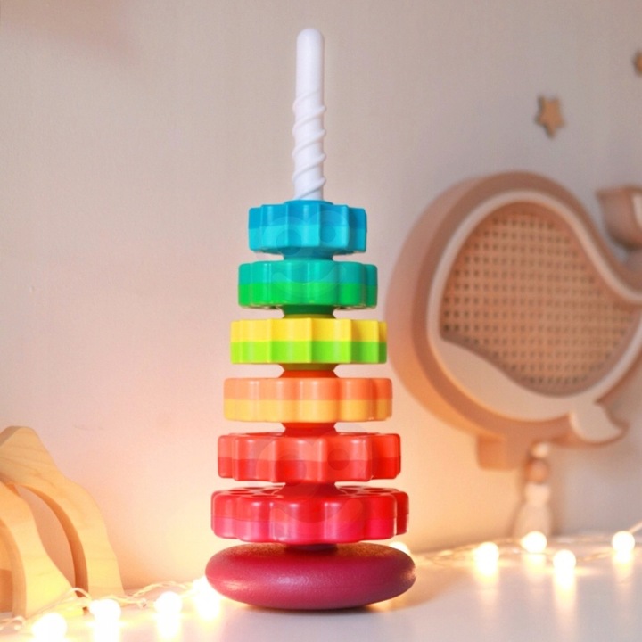 Edukacyjna Piramidka Zakręcona Wieża WOOPIE BABY