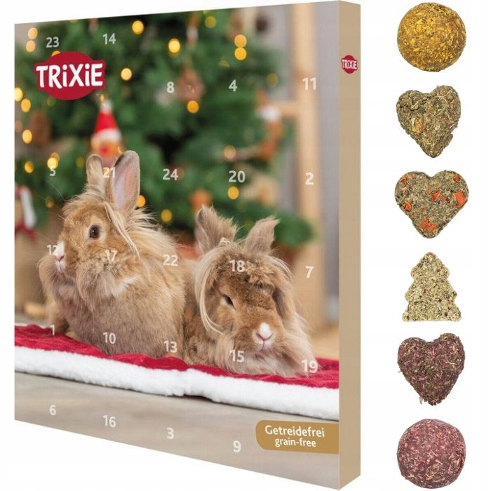TRIXIE Kalendarz Adwentowy świąteczny prezent przysmaki królika kawii