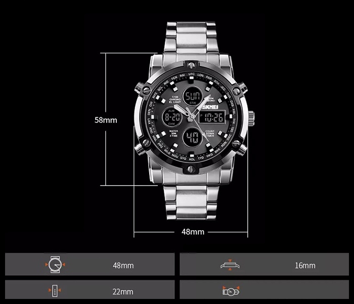 Zegarek męski SKMEI elektroniczny 7 wzorów