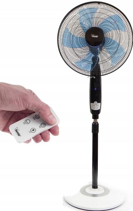 NOWOCZESNY WENTYLATOR podłogowy BIMAR AMA12 CICHY PILOT TIMER OSCYLACJA