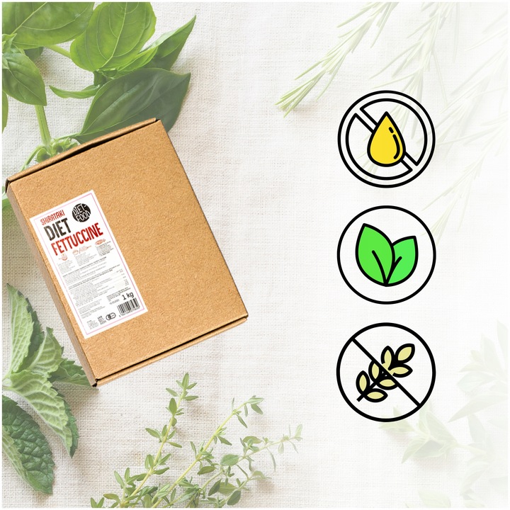 Makaron Konjac - Fettuccine 1000 g diet bezglutenowy KETO bio 1 kg CHEAT